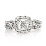 1.81ct Cushion Cut Diamond Engagement Ring