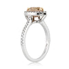 1.22ct Fancy Light Yellow Brown Pear Shaped Diamond Engagement Ring