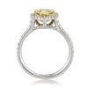 1.21ct Fancy Light Yellow Heart Shaped Diamond Engagement Ring