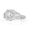 3.24ct Old Mine Cut Diamond Engagement Ring