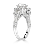 3.24ct Old Mine Cut Diamond Engagement Ring