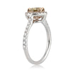 1.57ct Fancy Light Brown Yellow Heart Shaped Diamond Engagement Ring