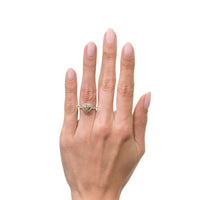 1.57ct Fancy Light Brown Yellow Heart Shaped Diamond Engagement Ring
