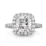 4.14ct Cushion Cut Diamond Engagement Ring