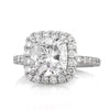 4.14ct Cushion Cut Diamond Engagement Ring