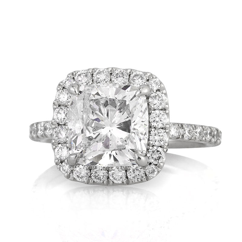 4.14ct Cushion Cut Diamond Engagement Ring