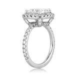4.14ct Cushion Cut Diamond Engagement Ring