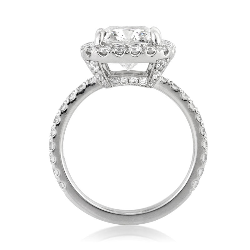 4.14ct Cushion Cut Diamond Engagement Ring