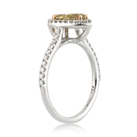 1.50ct Fancy Brown Yellow Pear Shaped Diamond Engagement Ring