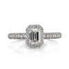 1.56ct Emerald Cut Diamond Engagement Ring