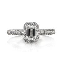 1.56ct Emerald Cut Diamond Engagement Ring