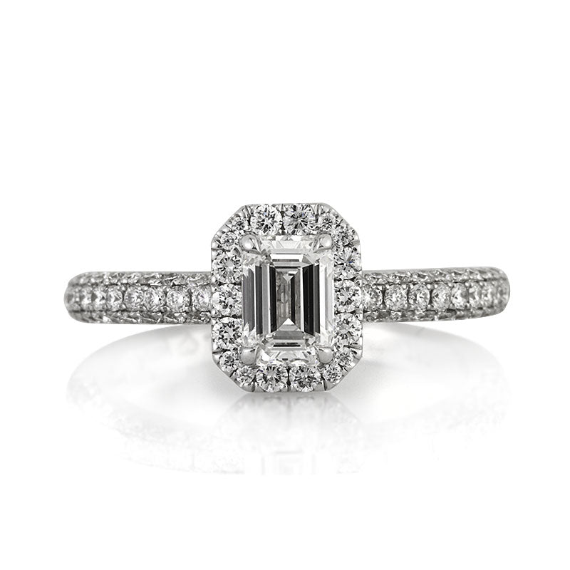 1.56ct Emerald Cut Diamond Engagement Ring