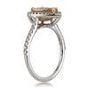 1.51ct Fancy Light Brown Yellow Pear Shaped Diamond Engagement Ring