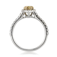 1.55ct Fancy Brown Yellow Pear Shaped Diamond Engagement Ring