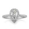 1.62ct Pear Shaped Diamond Engagement Ring