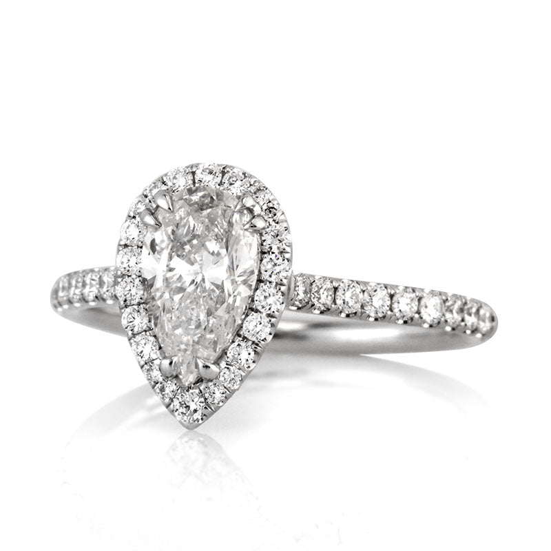 1.62ct Pear Shaped Diamond Engagement Ring