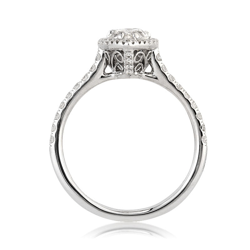 1.62ct Pear Shaped Diamond Engagement Ring