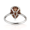 1.52ct Fancy Brown Yellow Pear Shaped Diamond Engagement Ring