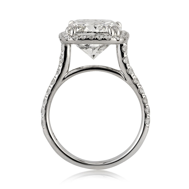 6.92ct Cushion Cut Diamond Engagement Ring