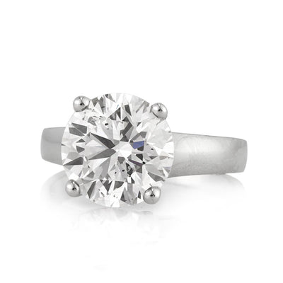 4.15ct Round Brilliant Cut Diamond Engagement Ring