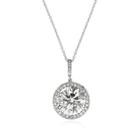 5.65ct Round Brilliant Cut Diamond Pendant