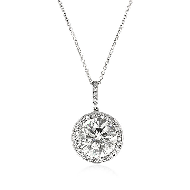 5.65ct Round Brilliant Cut Diamond Pendant