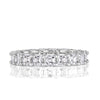 3.65ct Asscher Cut Diamond Eternity Band in Platinum
