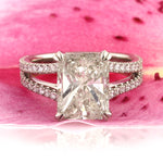 4.70ct Radiant Cut Diamond Engagement Ring