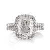 5.30ct Cushion Cut Diamond Engagement Ring