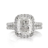 5.30ct Cushion Cut Diamond Engagement Ring