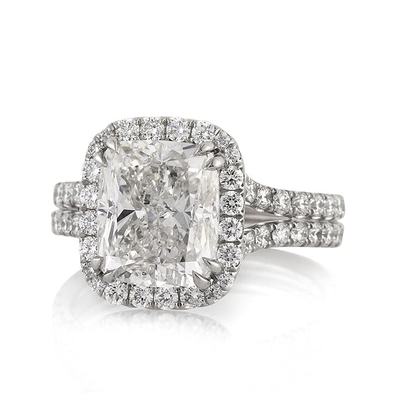 5.30ct Cushion Cut Diamond Engagement Ring