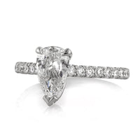 1.75ct Pear Shaped Diamond Engagement Ring