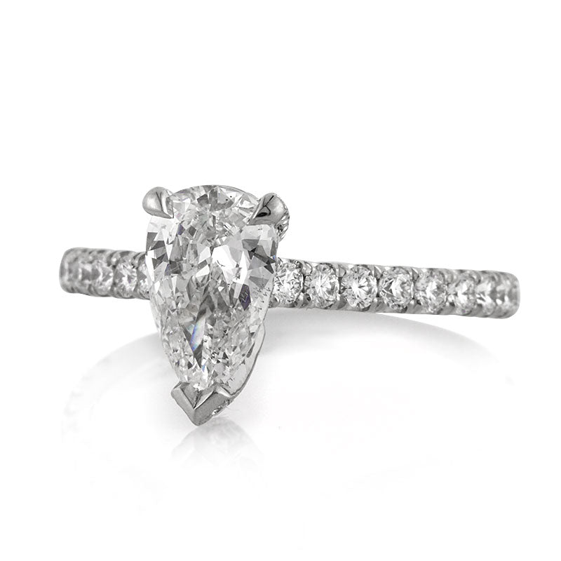 1.75ct Pear Shaped Diamond Engagement Ring