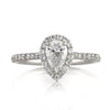 1.11ct Pear Shaped Diamond Engagement Ring