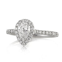 1.11ct Pear Shaped Diamond Engagement Ring