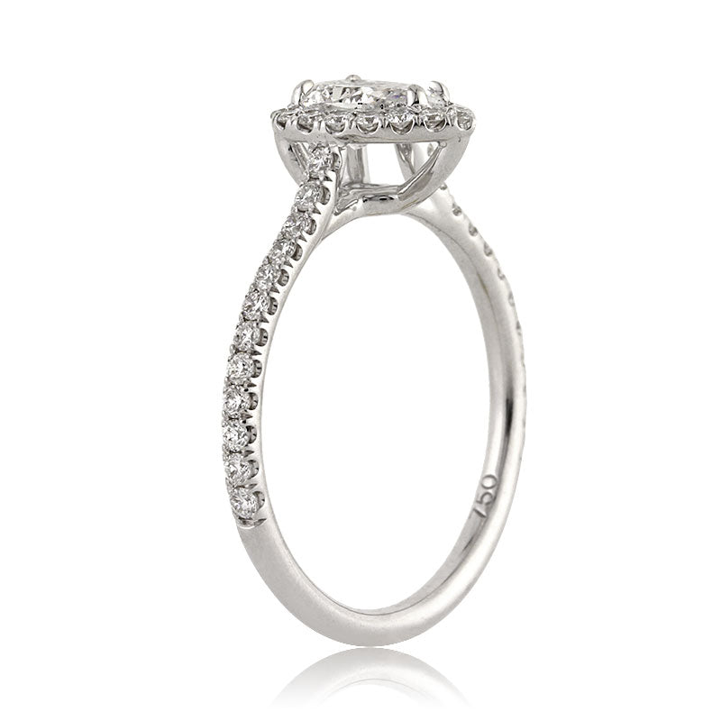 1.11ct Pear Shaped Diamond Engagement Ring