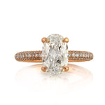 2.87ct Oval Cut Diamond Engagement Ring