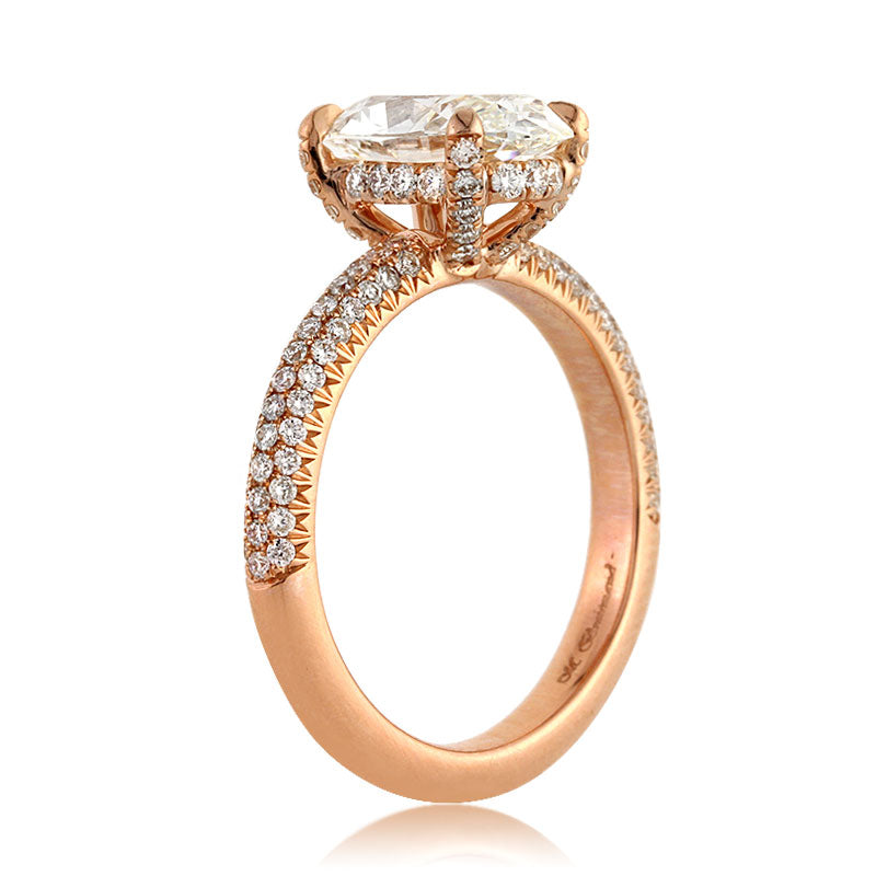 2.87ct Oval Cut Diamond Engagement Ring