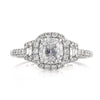 1.76ct Antique Cushion Brilliant Diamond Engagement Ring