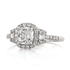 1.76ct Antique Cushion Brilliant Diamond Engagement Ring