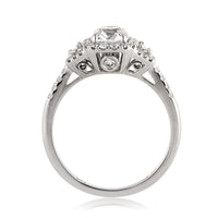 1.76ct Antique Cushion Brilliant Diamond Engagement Ring
