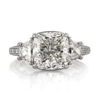 5.23ct Cushion Cut Diamond Engagement Ring