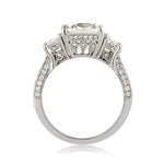 5.23ct Cushion Cut Diamond Engagement Ring