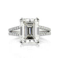 5.37ct Emerald Cut Diamond Engagement Ring