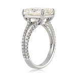 5.37ct Emerald Cut Diamond Engagement Ring