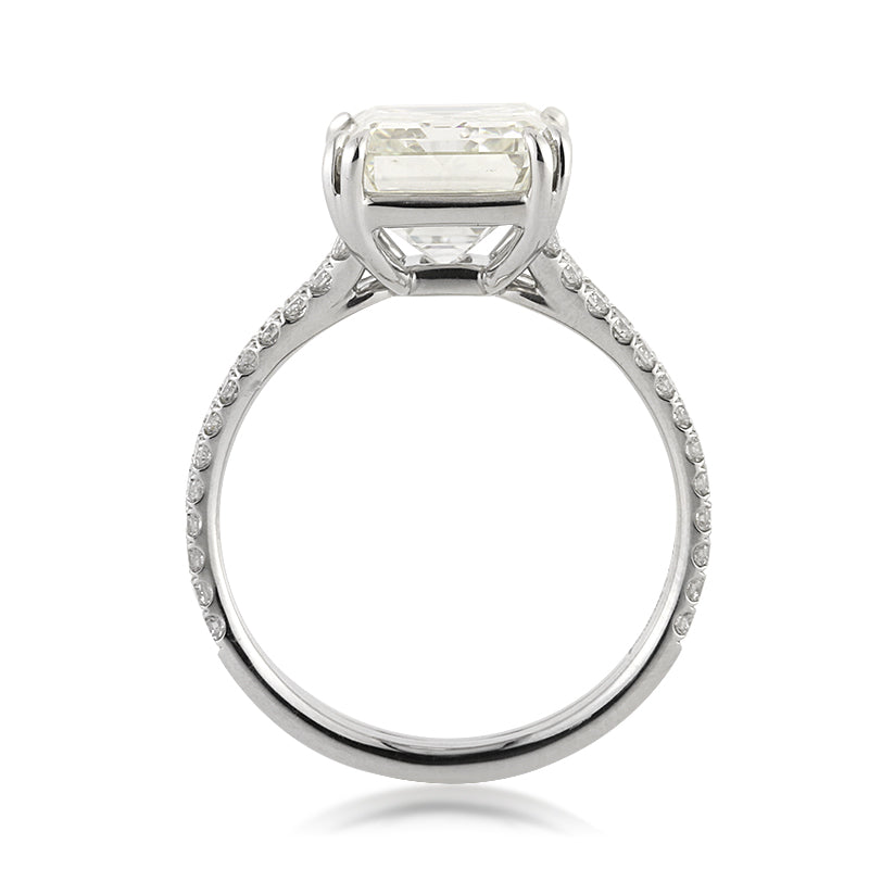 5.37ct Emerald Cut Diamond Engagement Ring