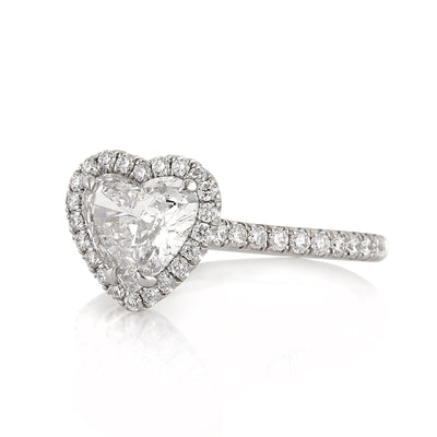 1.84ct Heart Shaped Diamond Engagement Ring