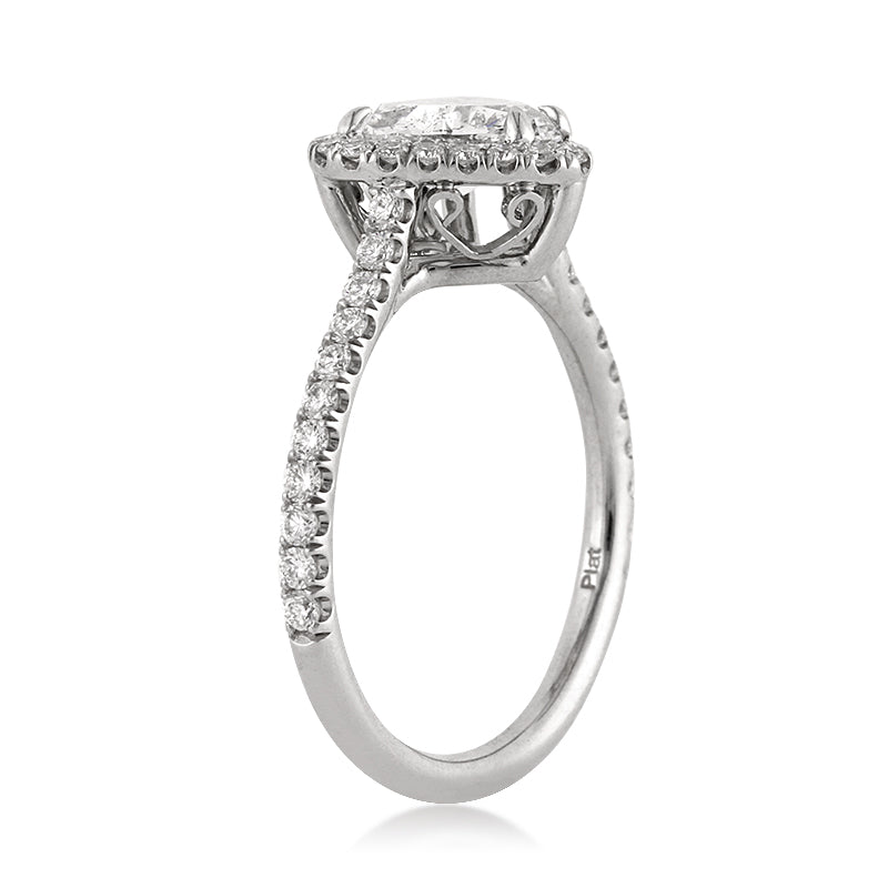 1.84ct Heart Shaped Diamond Engagement Ring