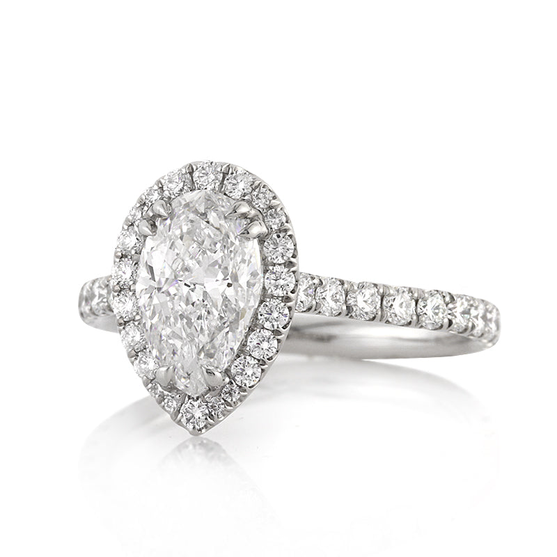 2.50ct Pear Shaped Diamond Engagement Ring