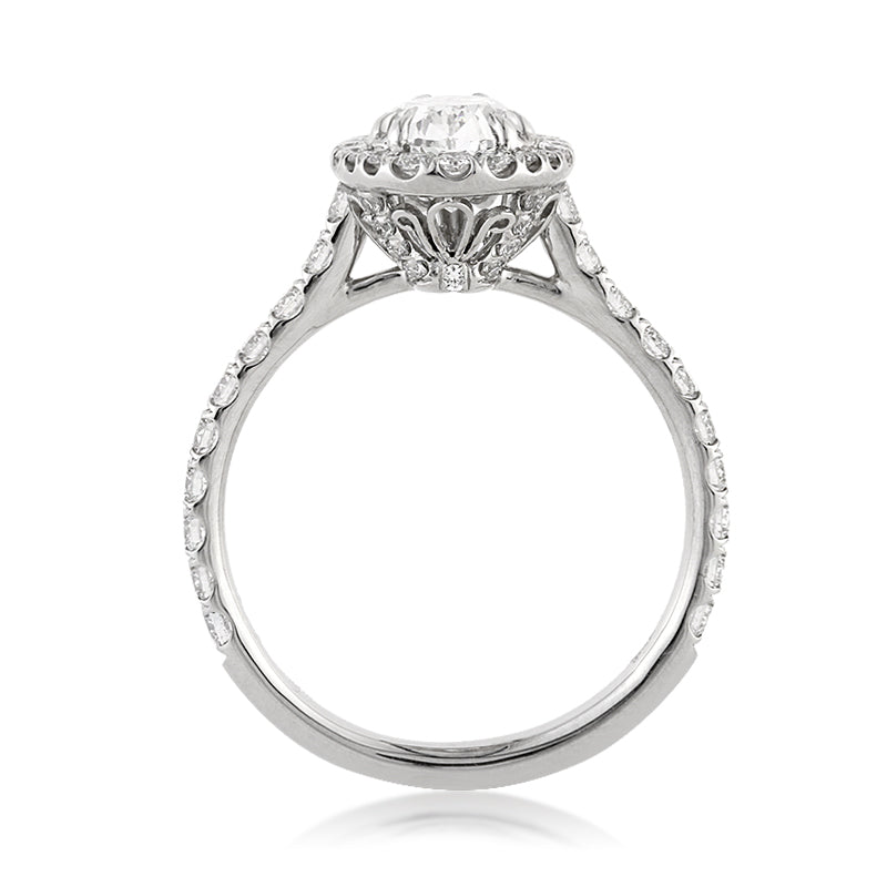 2.50ct Pear Shaped Diamond Engagement Ring